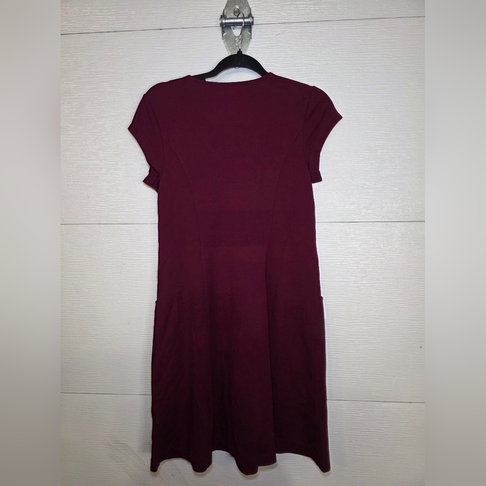 Coldwater Creek Burgundy Mini Dress - Picture 2 of 3